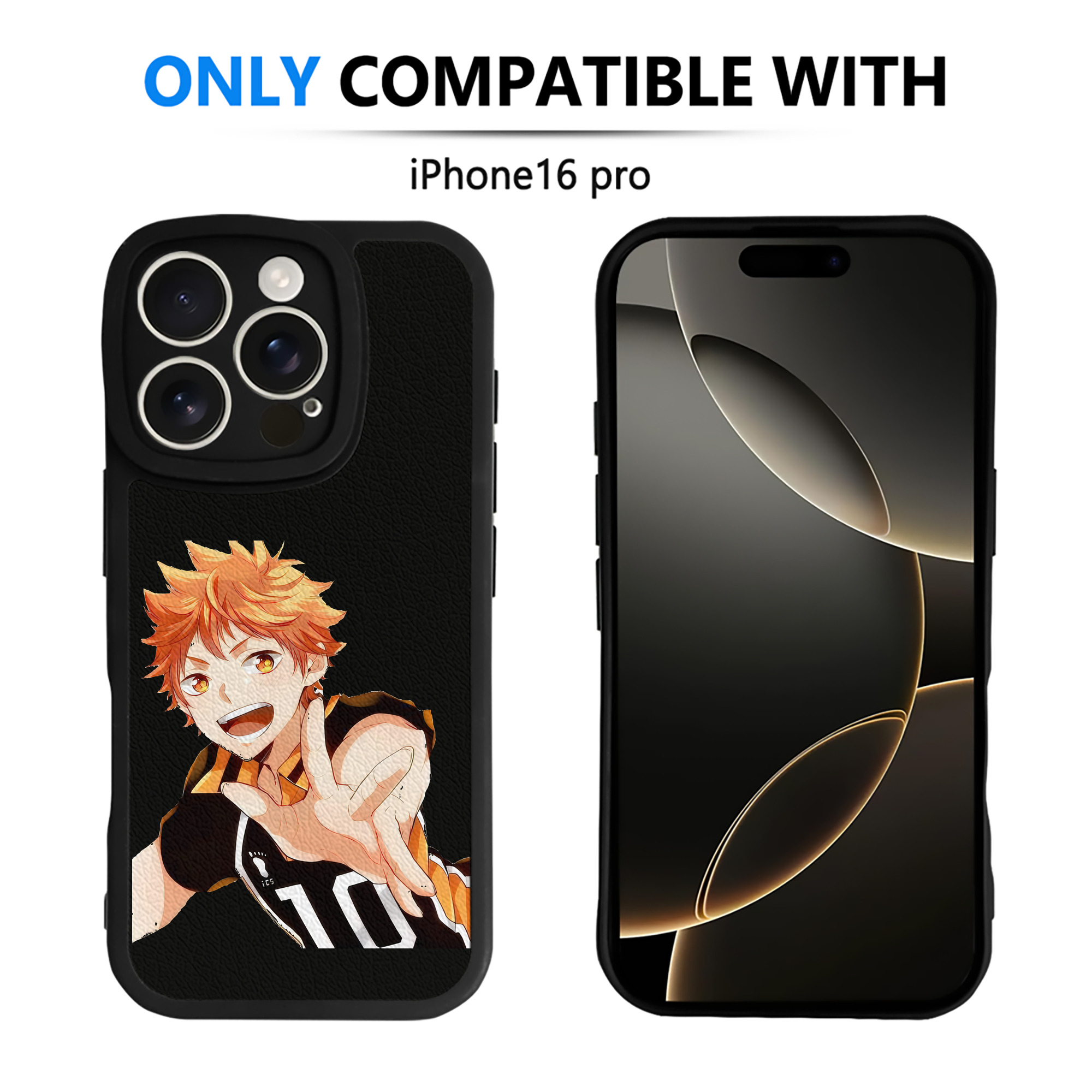 （画像用） ハイキュー!! Haikyu!! 【iPhone 16シリーズ対応】シリコンスマホケース（レザー調） 材質：シリコン
